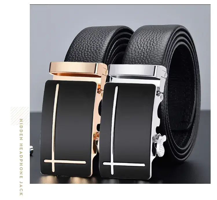 2023 Men's Black Belt Automatic Buckle Business Casual β feature 10