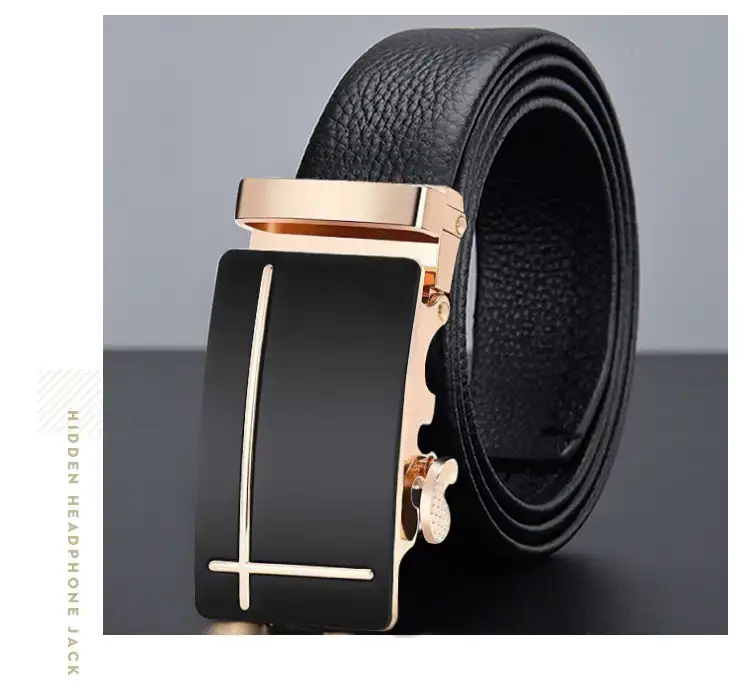 2023 Men's Black Belt Automatic Buckle Business Casual β feature 13