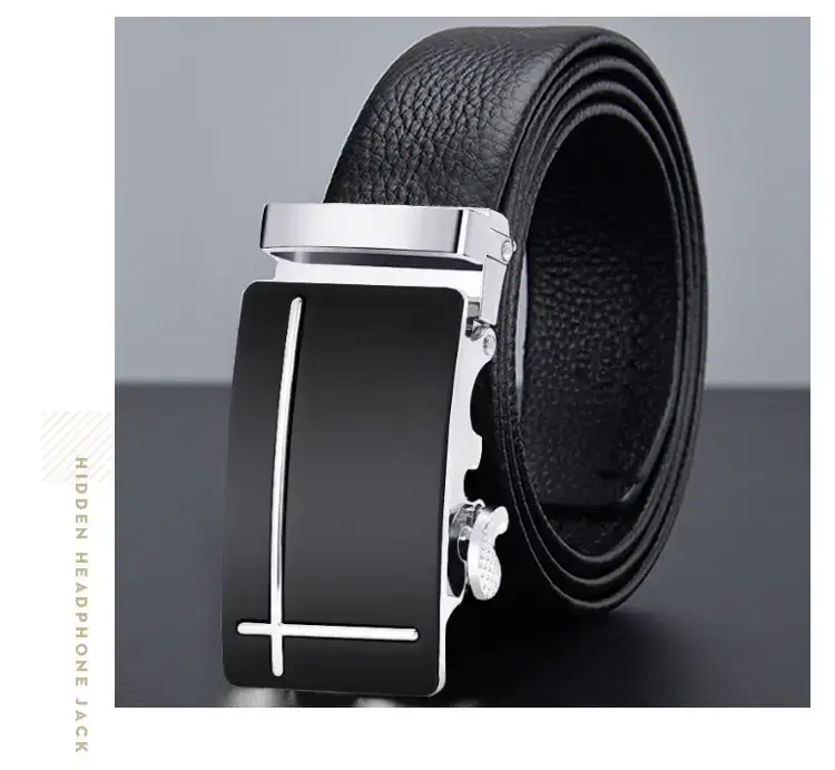 2023 Men's Black Belt Automatic Buckle Business Casual β feature 14