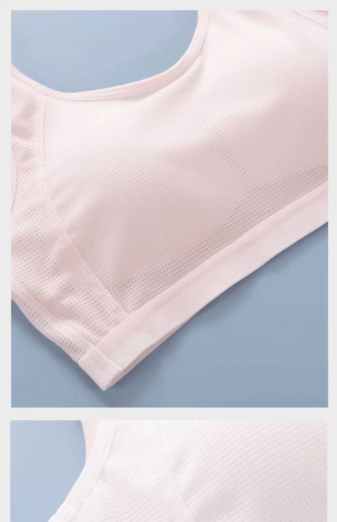 Junior high school girls' underwear girls' vest 12-year-old youth development period high school 16 sports bra breathable thin — feature 13