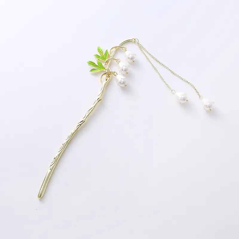 Elegant Gold Friehs with Pearl Drop for Women — feature 5
