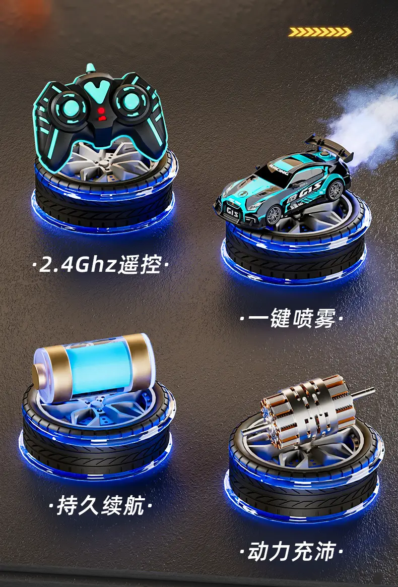 Remote control car charging wireless high-speed remote control car racing car drift car model electric children's toy car boy — feature 3