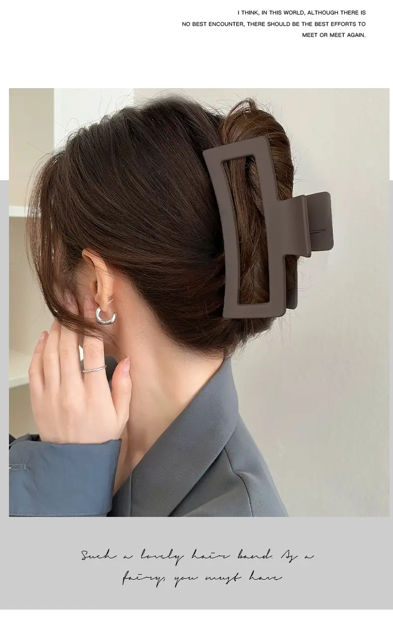 Oversized Shark Hair Clip Green High Grade Women — feature 2