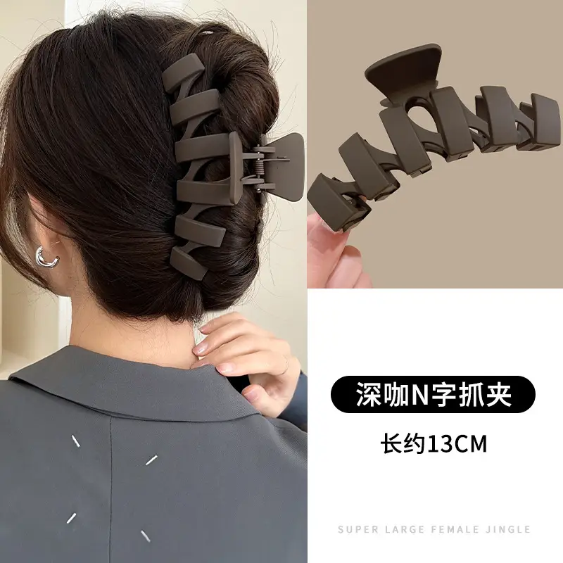 Oversized Shark Hair Clip Green High Grade Women - Image 13