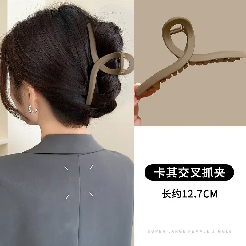 Oversized Shark Hair Clip Green High Grade Women - Image 3