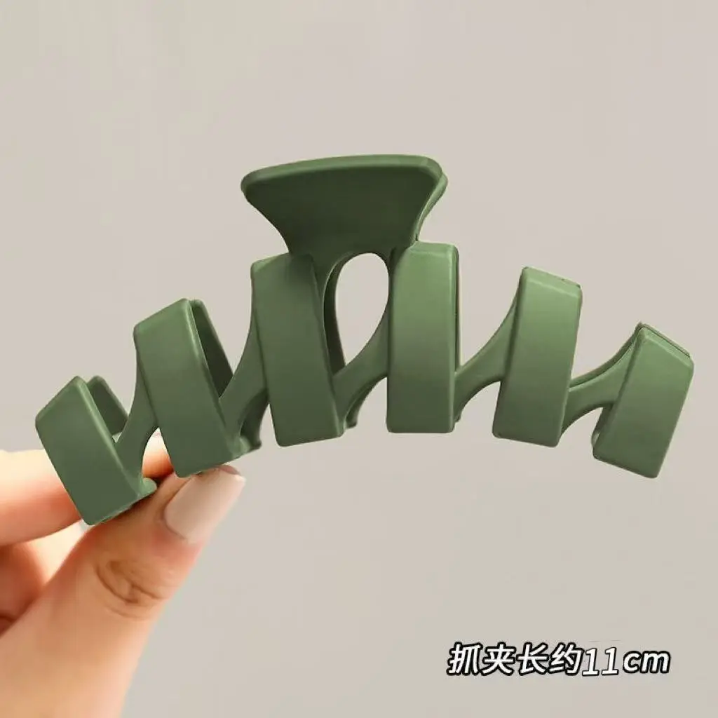 Oversized Shark Hair Clip Green High Grade Women - Image 37