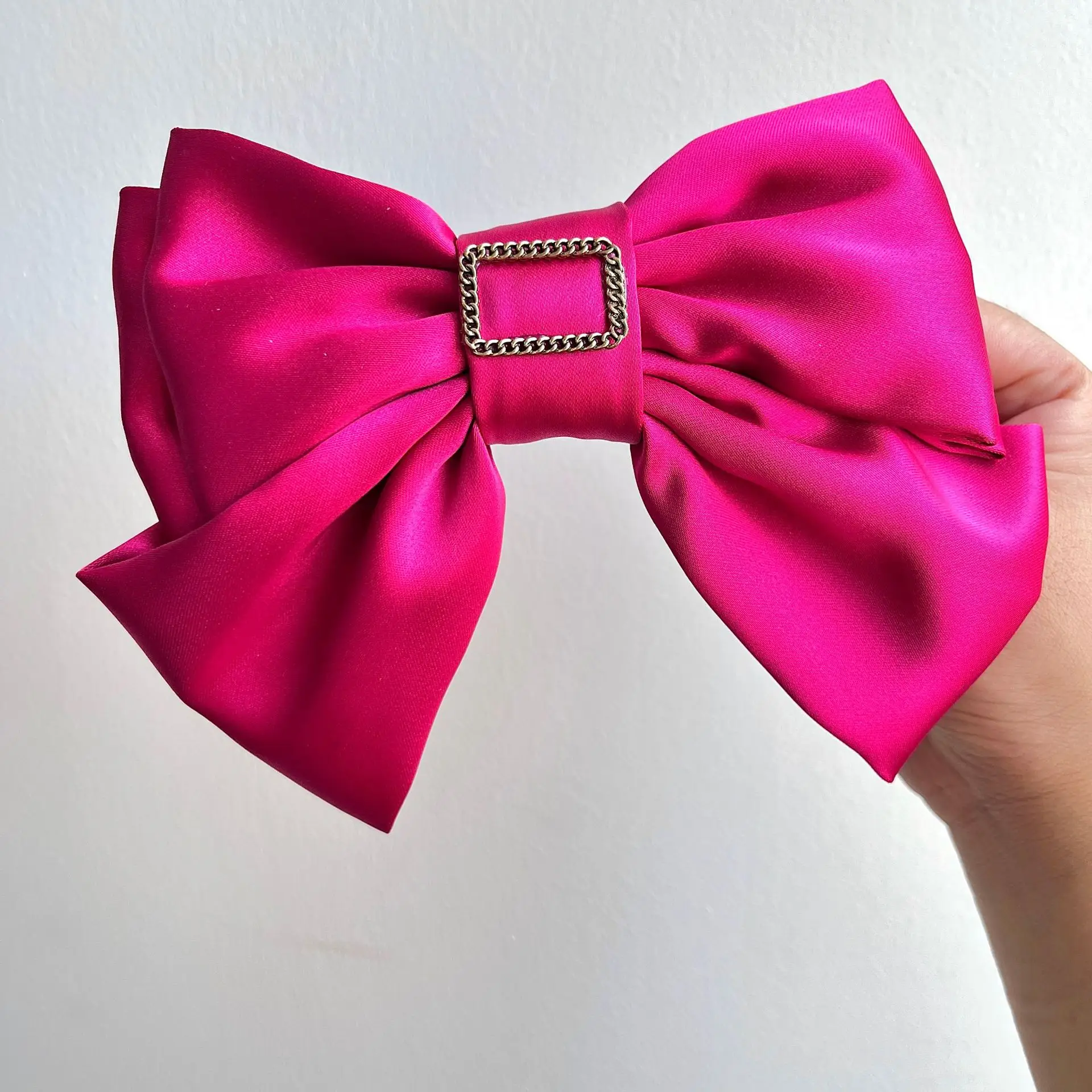 Freud Rose Red Bow Hairpin Clip