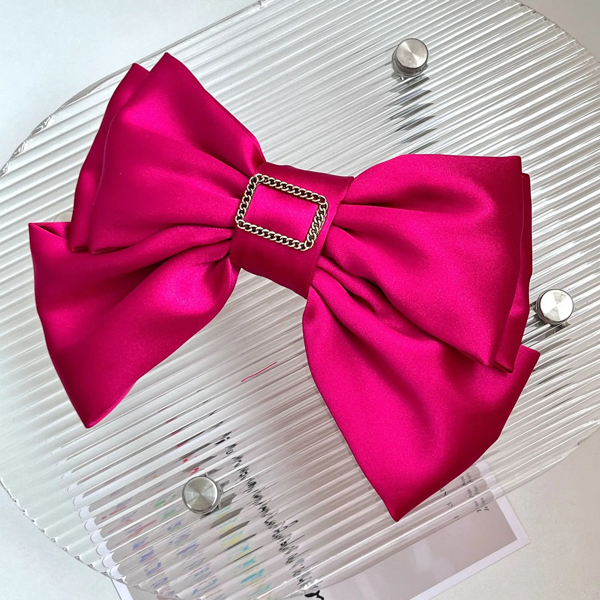 Freud Rose Red Bow Hairpin Clip — feature 14