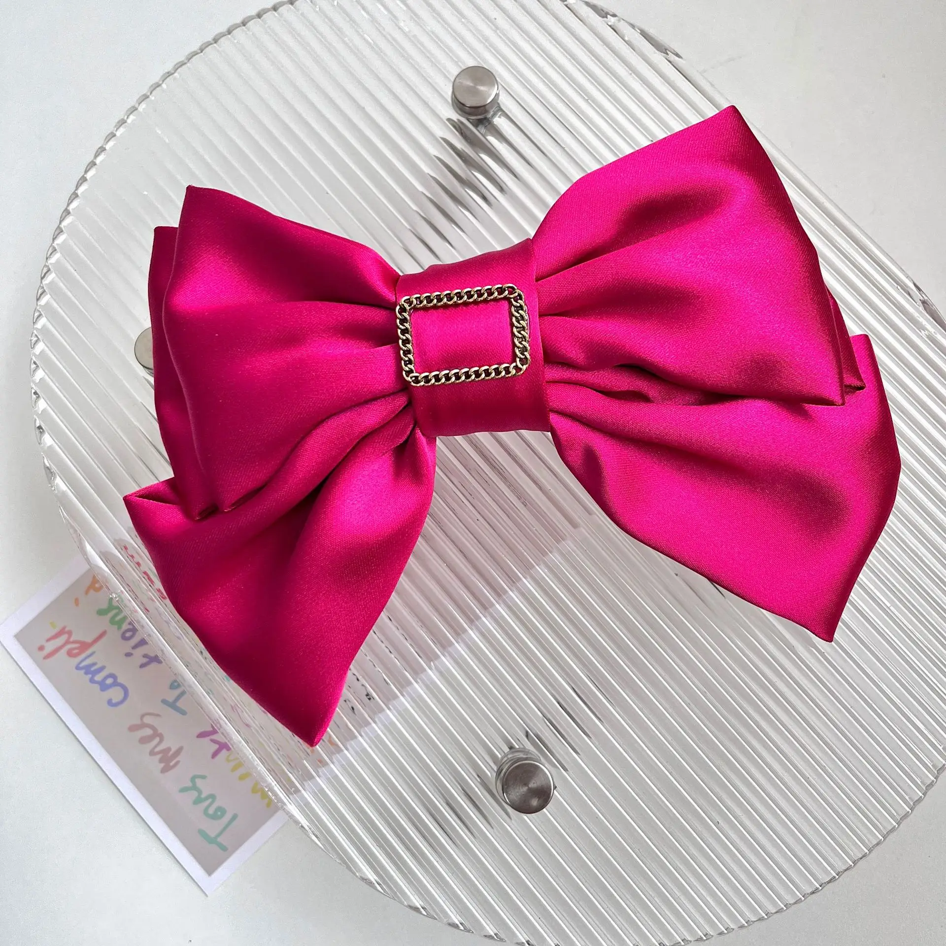 Freud Rose Red Bow Hairpin Clip — feature 17
