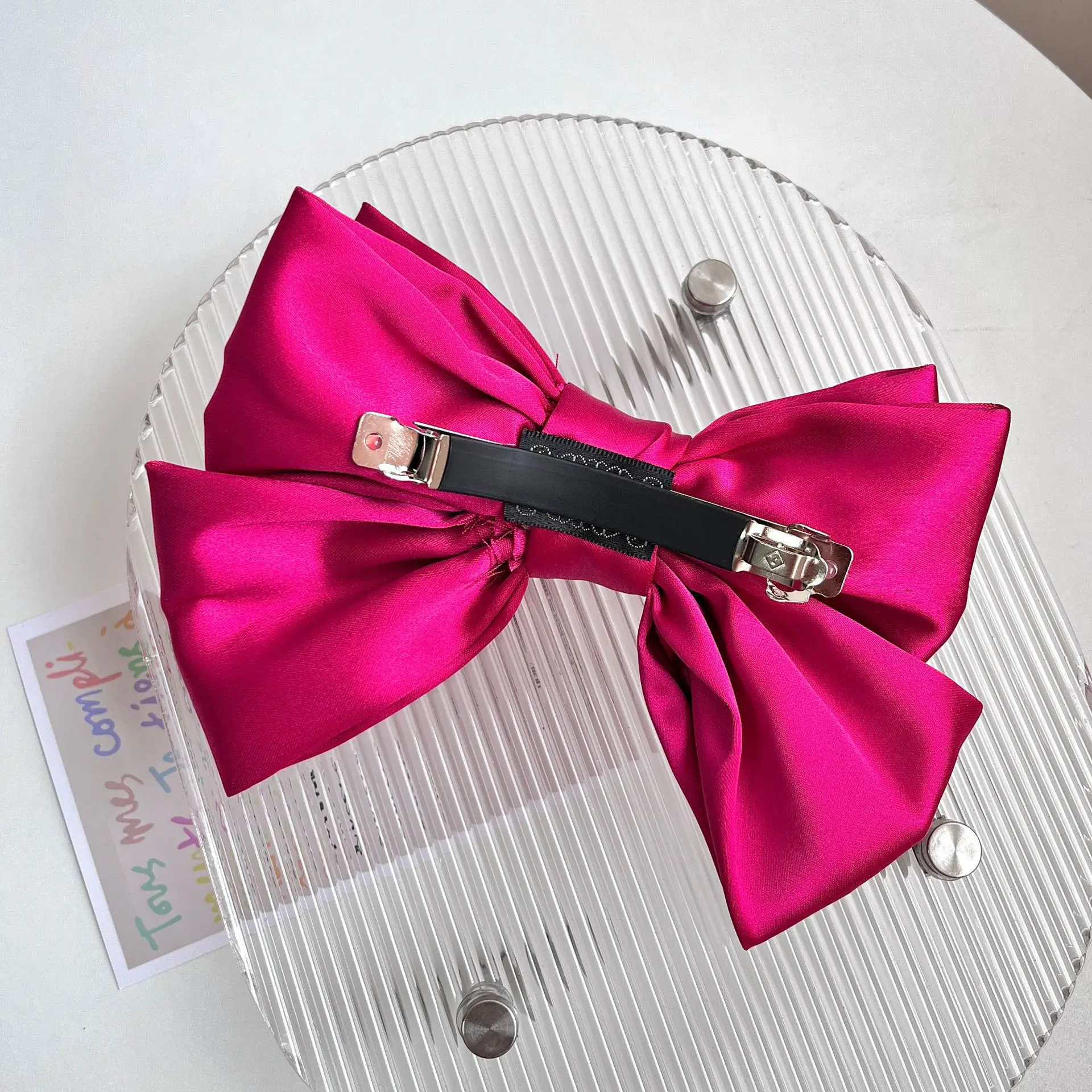 Freud Rose Red Bow Hairpin Clip — feature 18