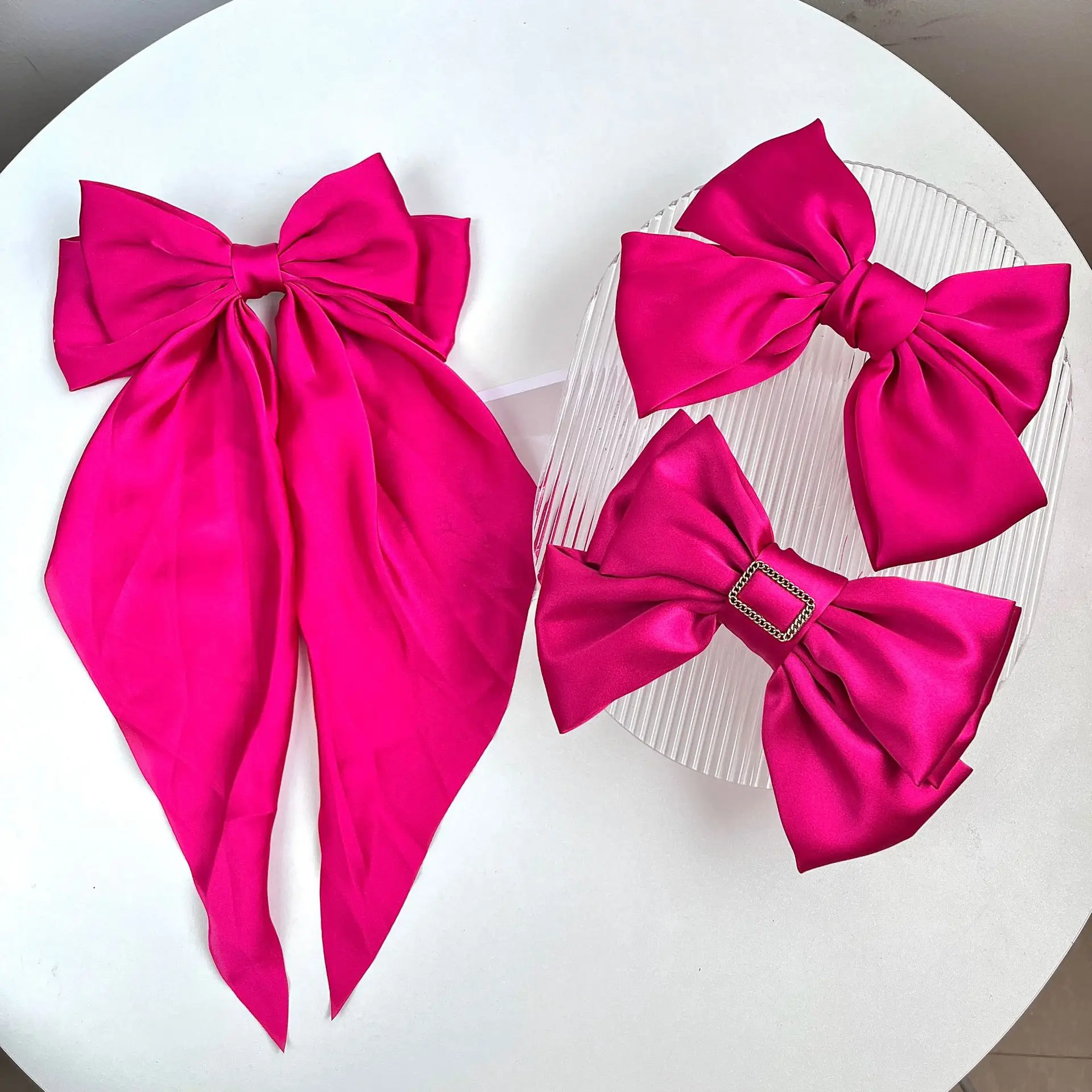 Freud Rose Red Bow Hairpin Clip — feature 20