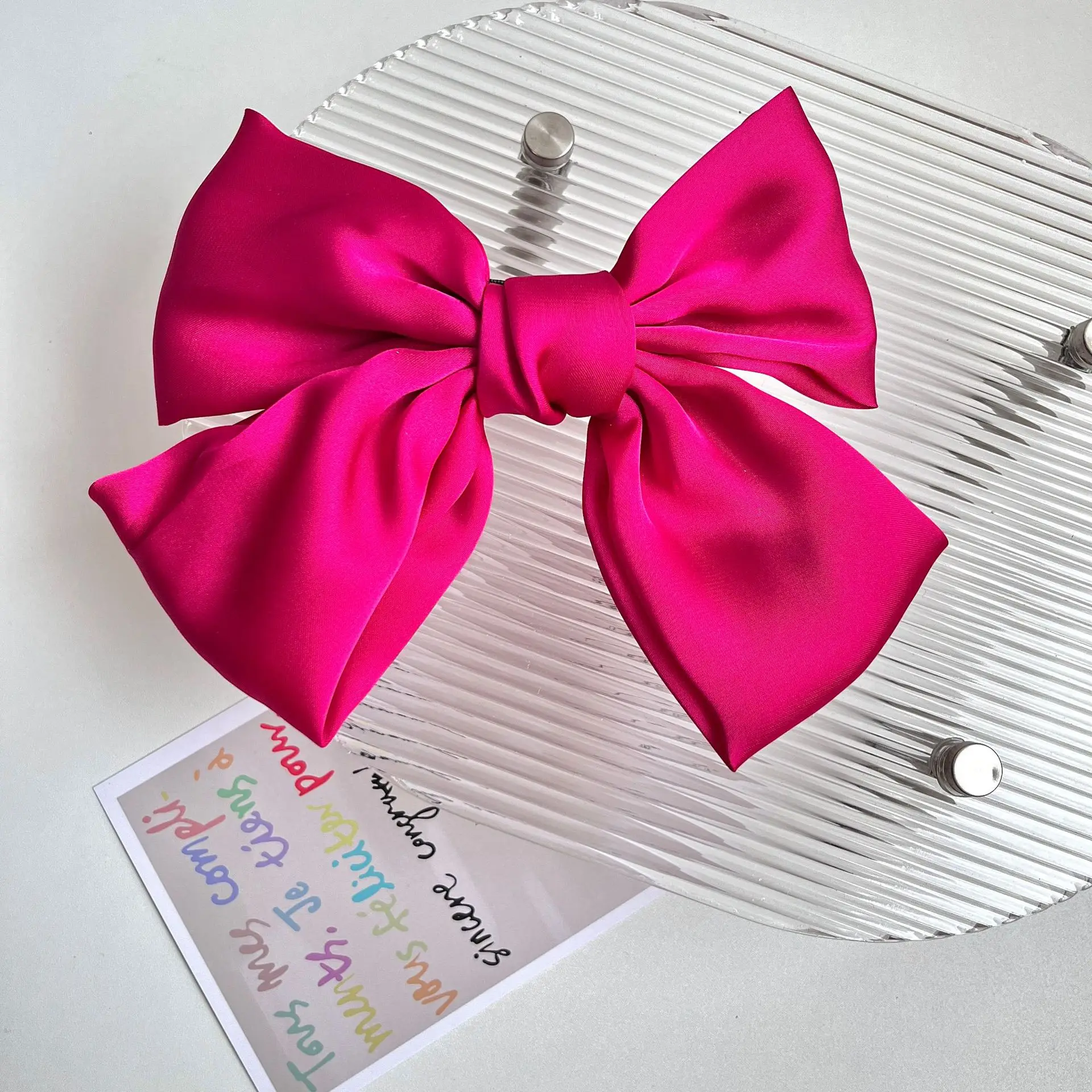 Freud Rose Red Bow Hairpin Clip — feature 21