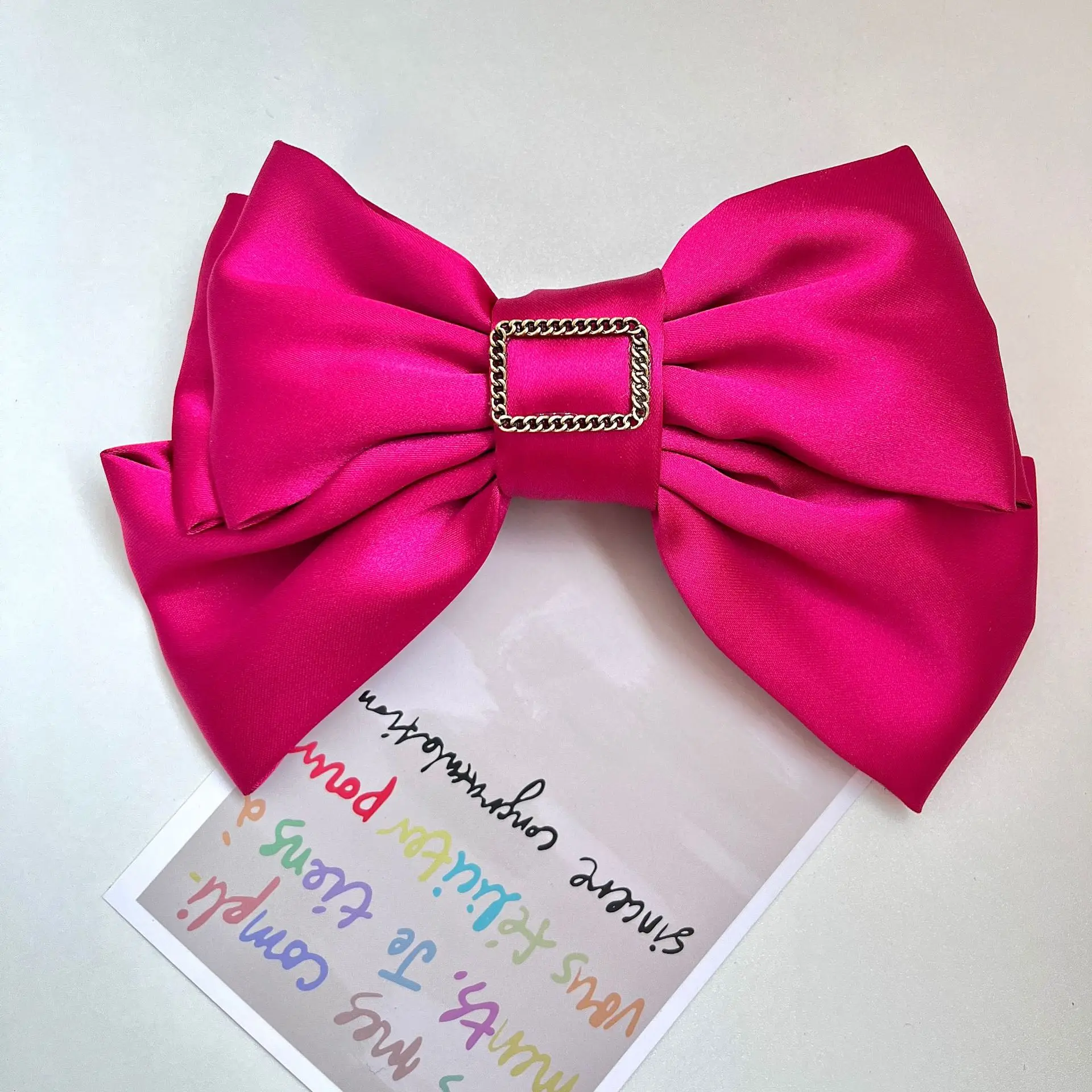 Freud Rose Red Bow Hairpin Clip — feature 16