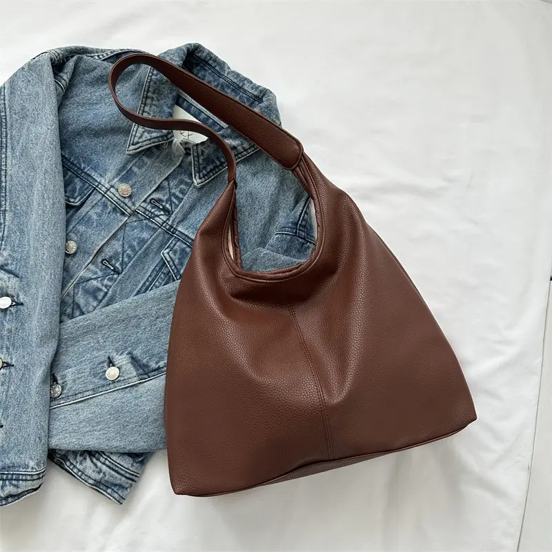 Women's Large Capacity Retro Brown Shoulder Bag 2023 - Image 4