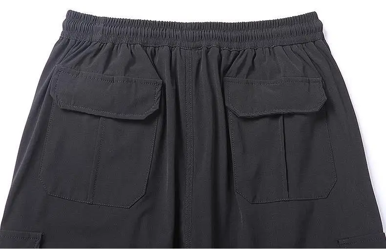 Men's Elastic Cargo Pants Olive Green Plus Large — feature 18