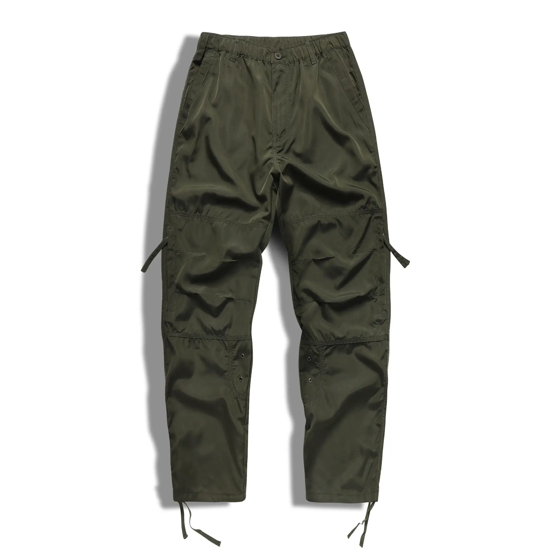 Men's Elastic Cargo Pants Olive Green Plus Large — feature 22