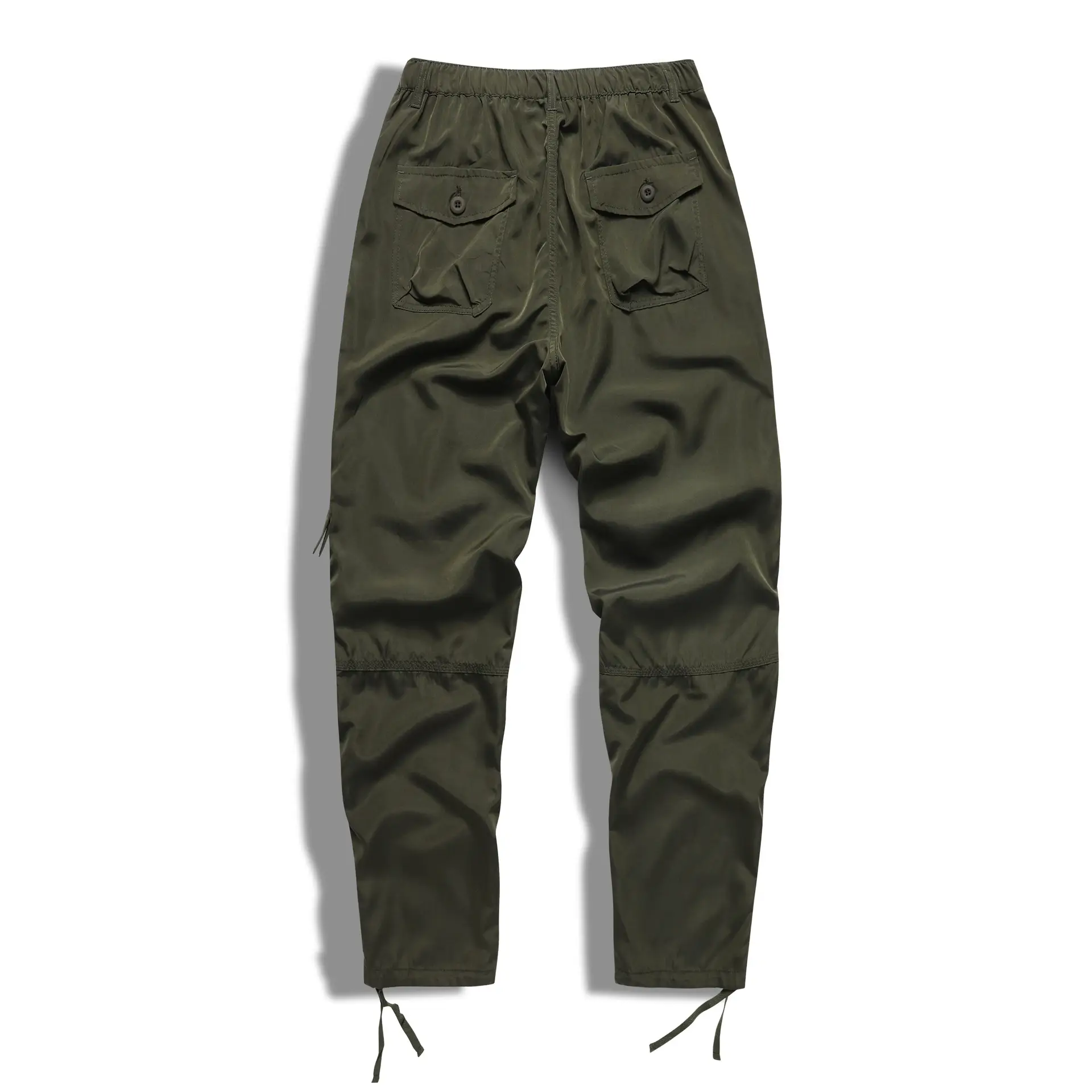 Men's Elastic Cargo Pants Olive Green Plus Large — feature 23