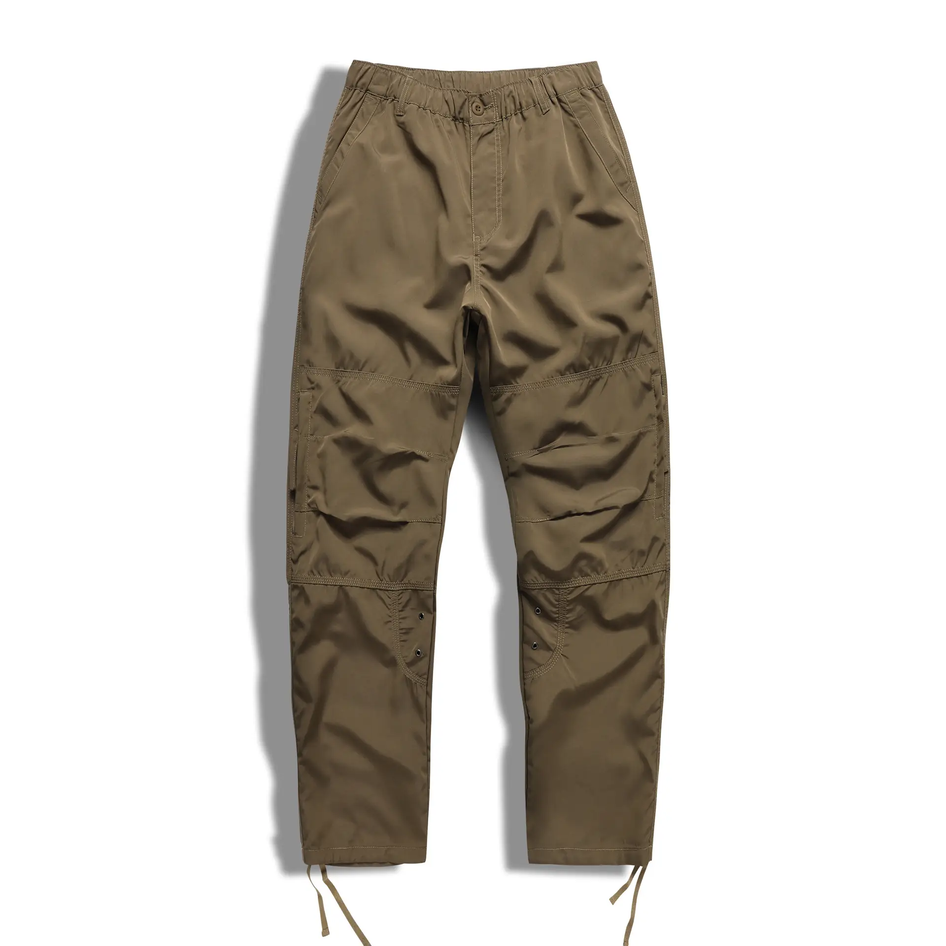 Men's Elastic Cargo Pants Olive Green Plus Large — feature 26