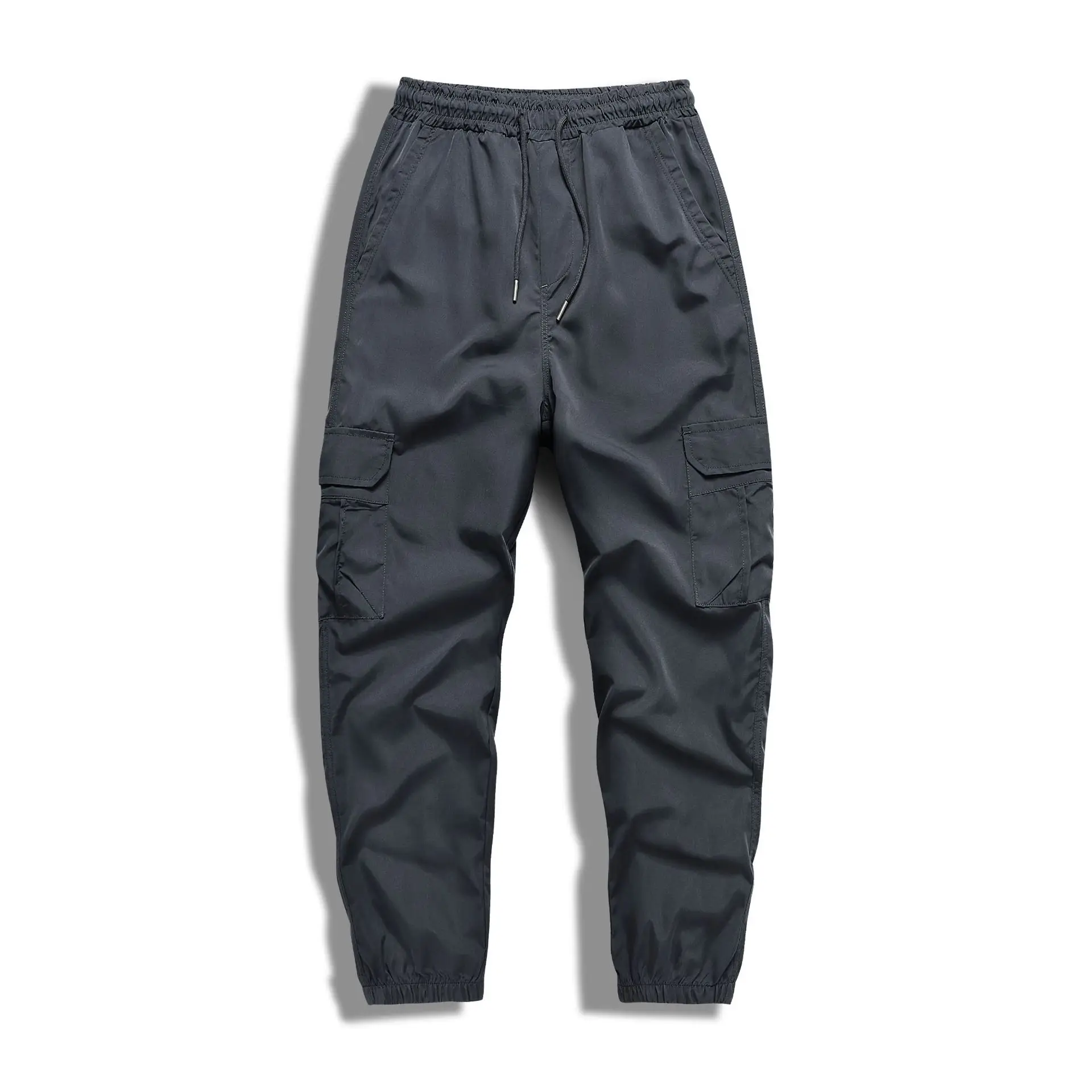 Men's Elastic Cargo Pants Olive Green Plus Large — feature 14