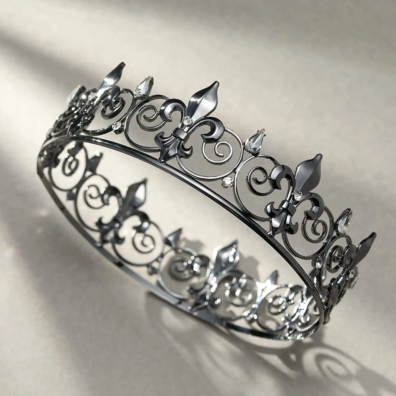 Men's Golden Crown Headdress for Birthday & Stage Use — feature 2