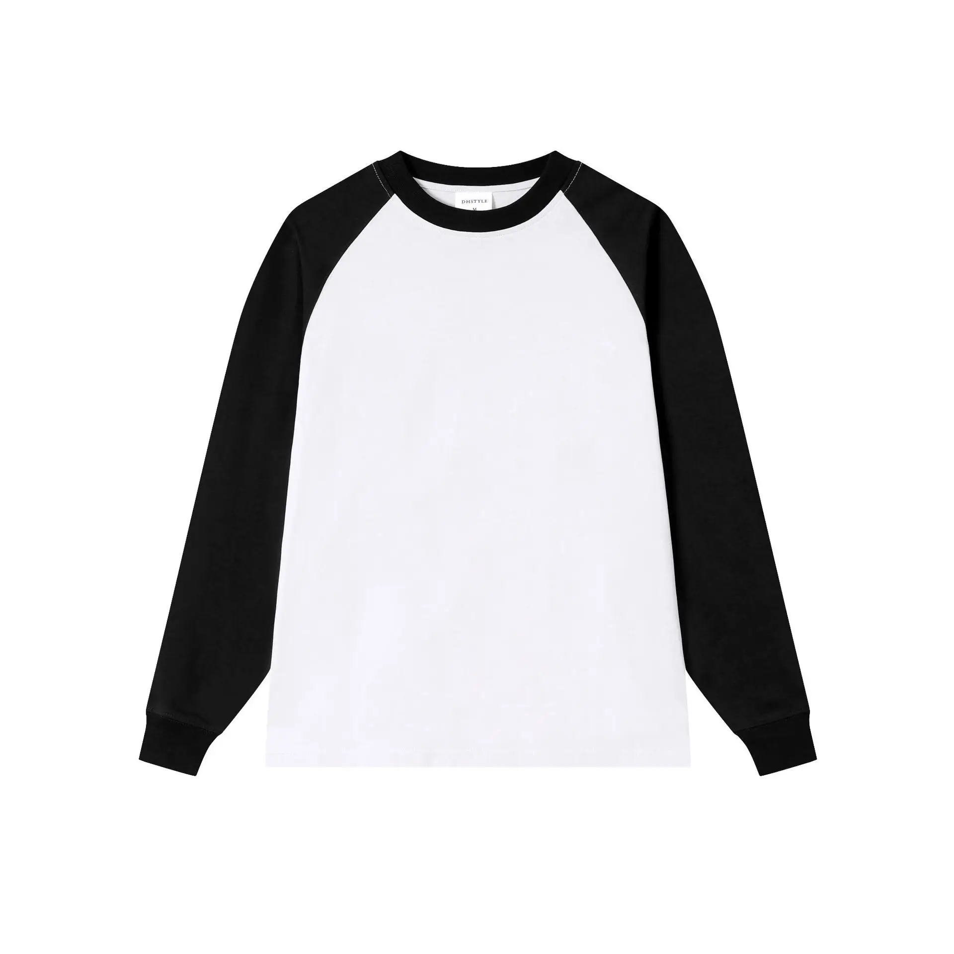 Men Cotton T-Shirt Light Blue Beige Sleeve Design