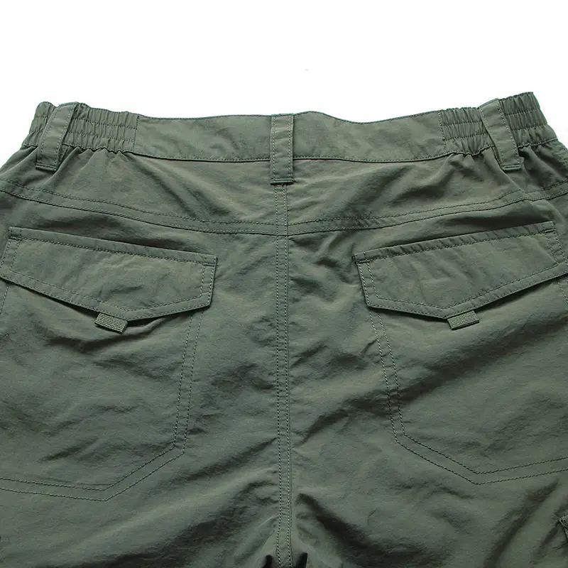 Men Navy Blue Multi-Flap Pocket Pants Quick-Drying - Image 13