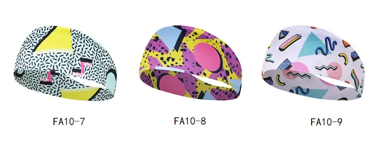 Retro Print Yoga Running Headband with Colorful Design — feature 12