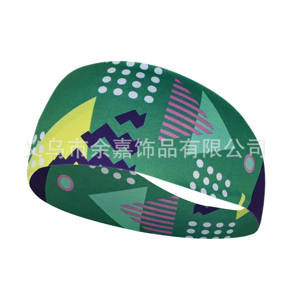 Retro Print Yoga Running Headband with Colorful Design - Image 17