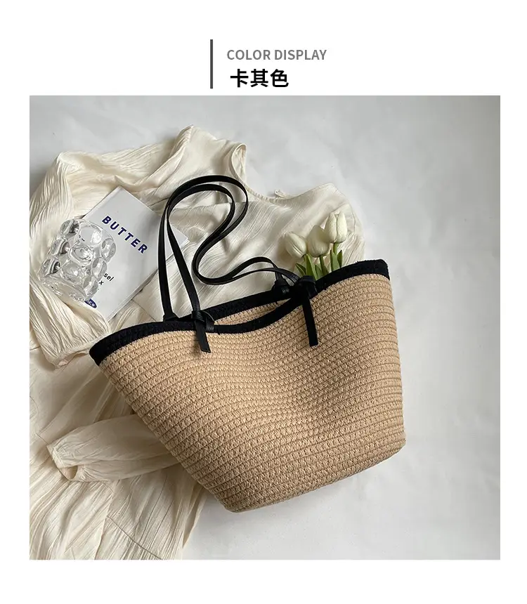 Woven Straw Travel Crossbody Bag for Women — feature 11