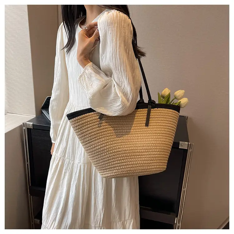 Woven Straw Travel Crossbody Bag for Women — feature 14
