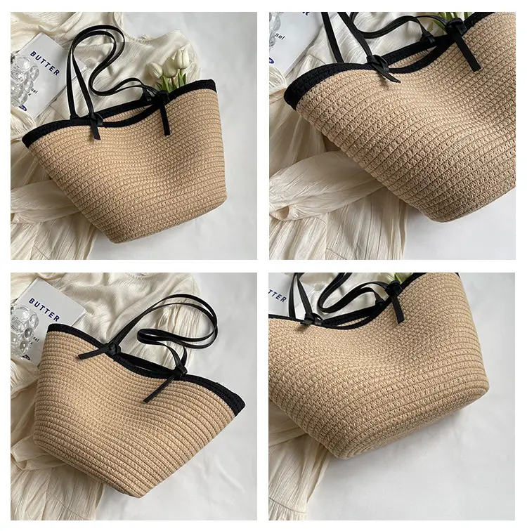 Woven Straw Travel Crossbody Bag for Women — feature 8