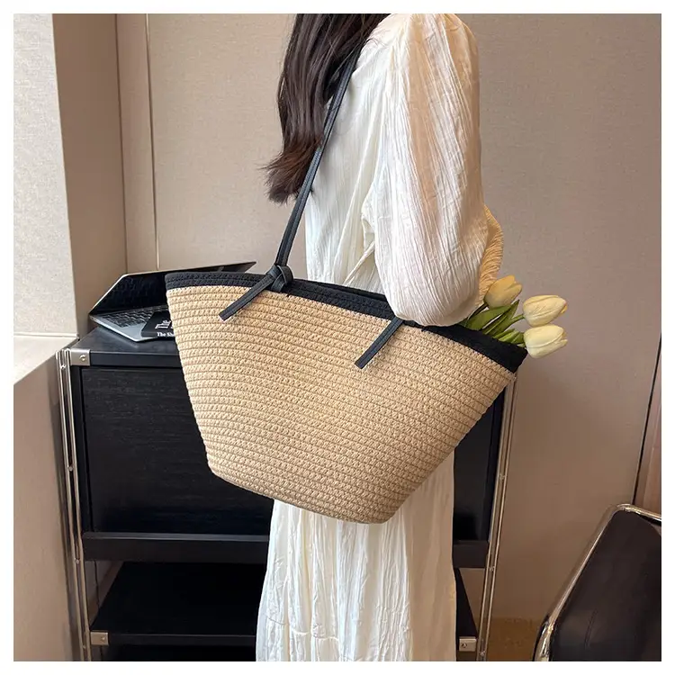 Woven Straw Travel Crossbody Bag for Women — feature 9
