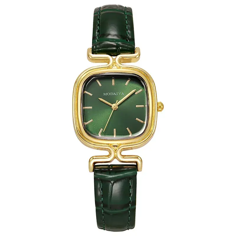 Women's Gold Plated Butterfly Watch with Pearl Strap