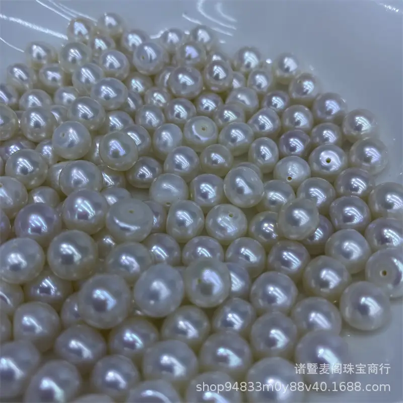 7-8mm High Fat Pearl Bun beads for jewelry - Image 2