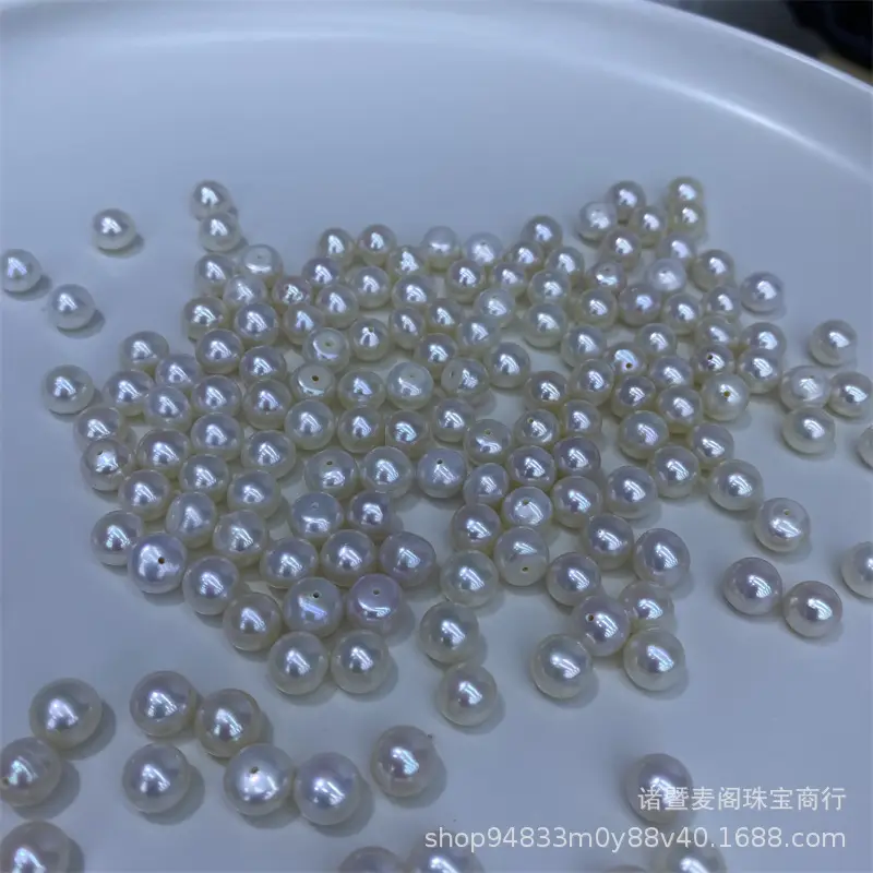 7-8mm High Fat Pearl Bun beads for jewelry - Image 3