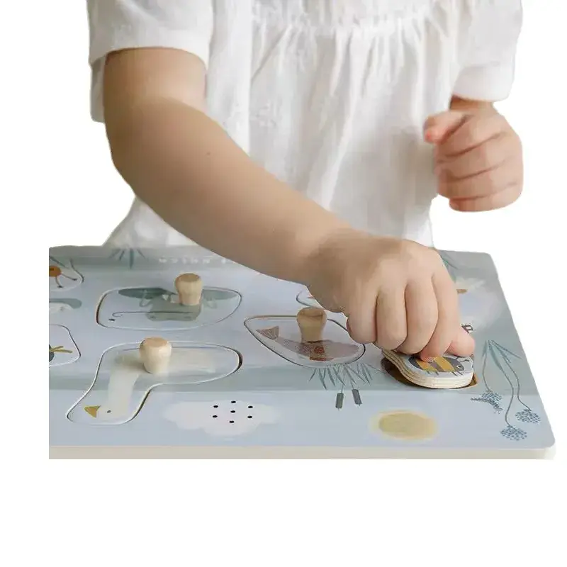 Wooden Hand Scratch Phonics Board for Kids Early Education