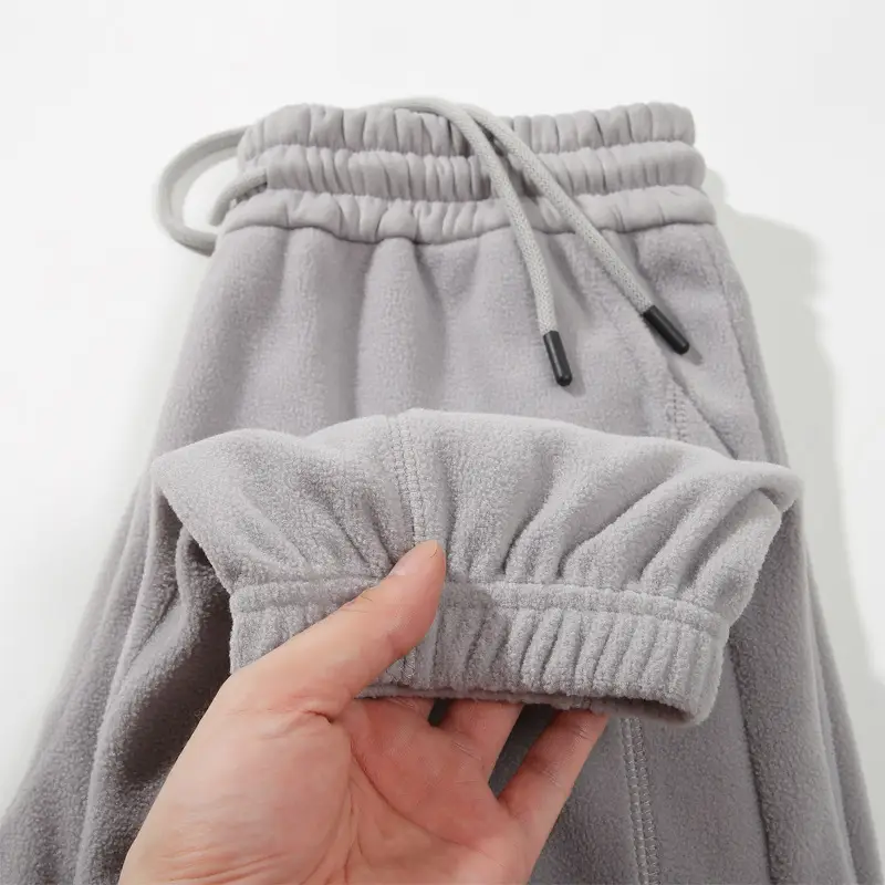 Dengjue Men's Fleece Jogger Pants Gray Olive Black