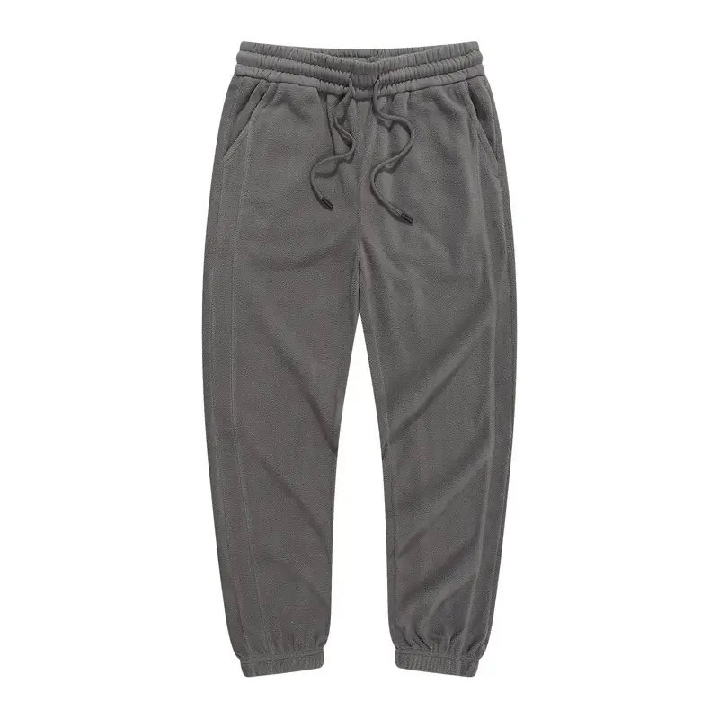 Dengjue Men's Fleece Jogger Pants Gray Olive Black