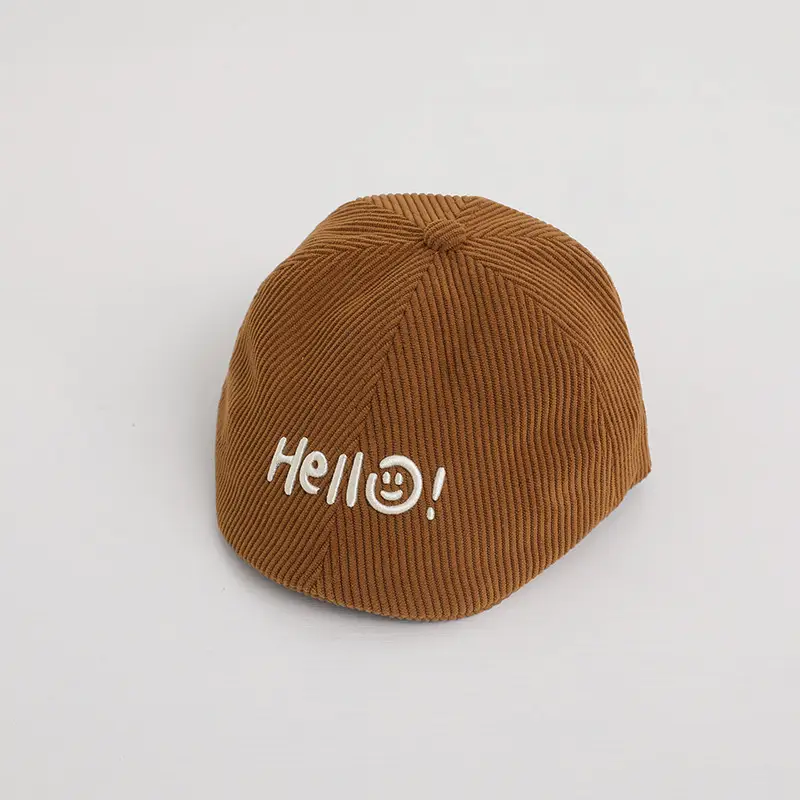 One Pan Baby Hat Windproof Embroidered Boys Girls Cap - Image 3