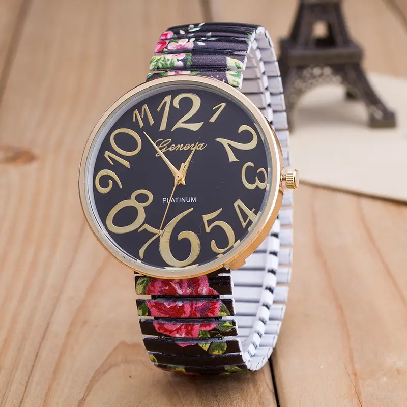 Cross-border Fashion Jewelry Watch with Printed Belt — feature 2