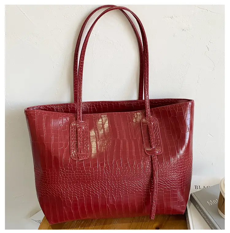 Simple Large Capacity Women's Beige Tote Bag — feature 19