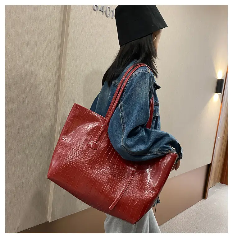 Simple Large Capacity Women's Beige Tote Bag — feature 31