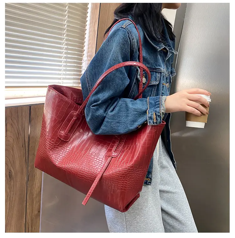 Simple Large Capacity Women's Beige Tote Bag — feature 38