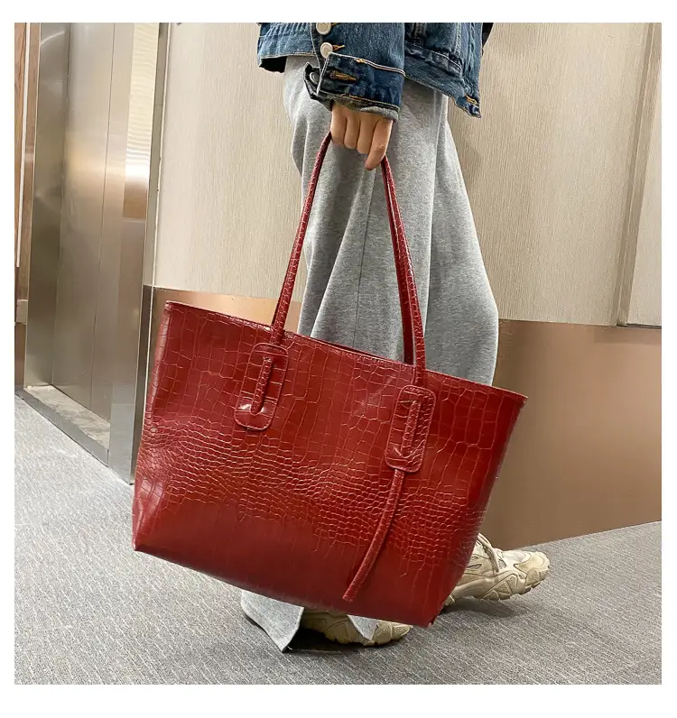 Simple Large Capacity Women's Beige Tote Bag — feature 40