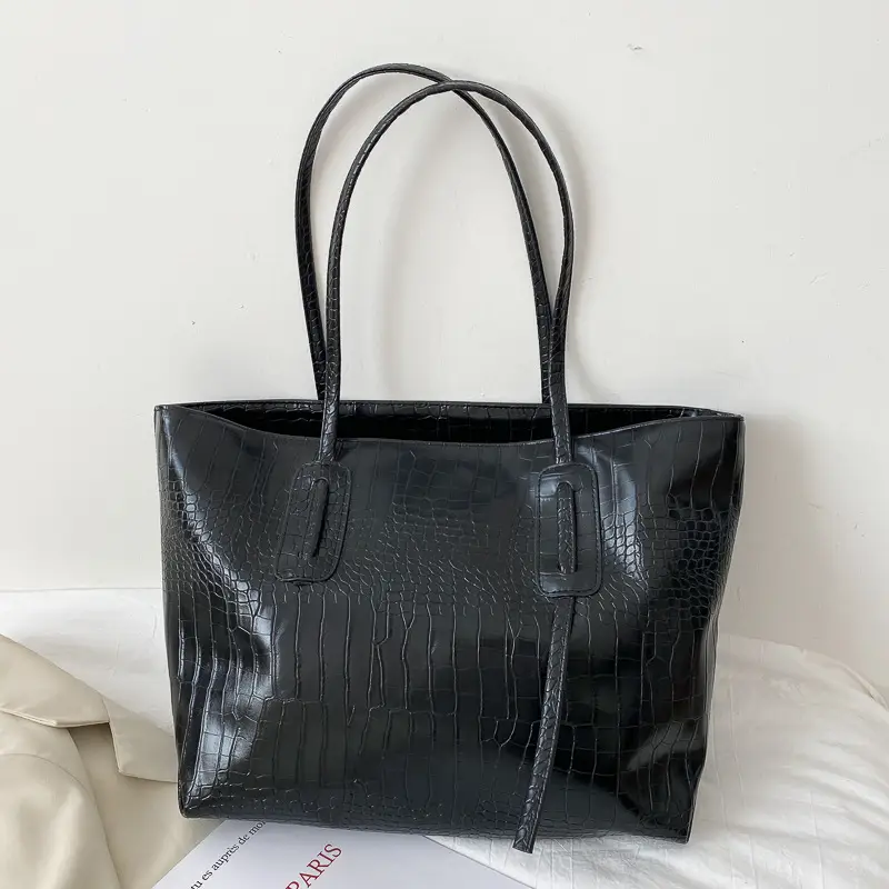 Simple Large Capacity Women's Beige Tote Bag - Image 3