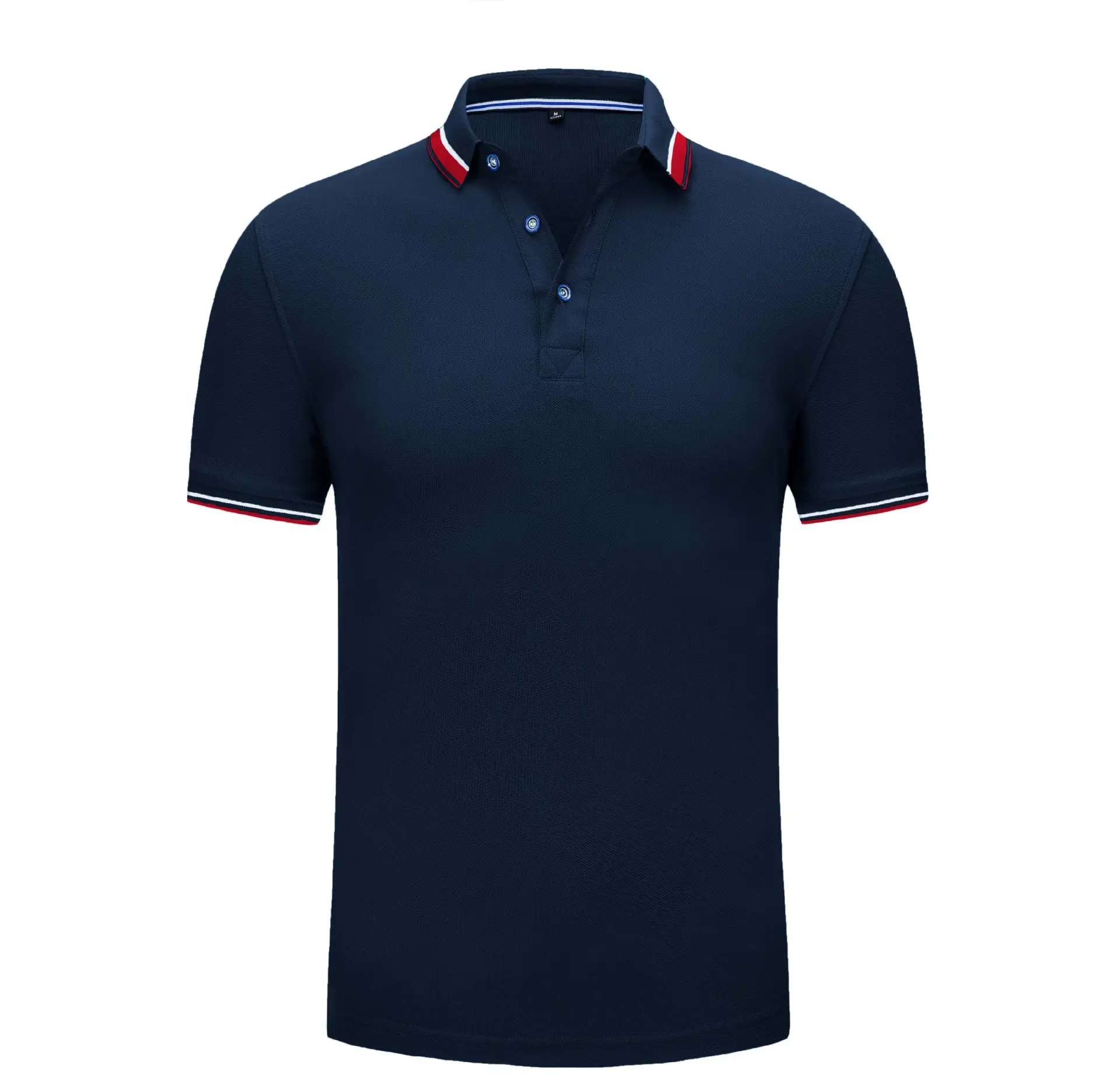Men Grey Polo Shirt with Logo Print Lapels - Image 10