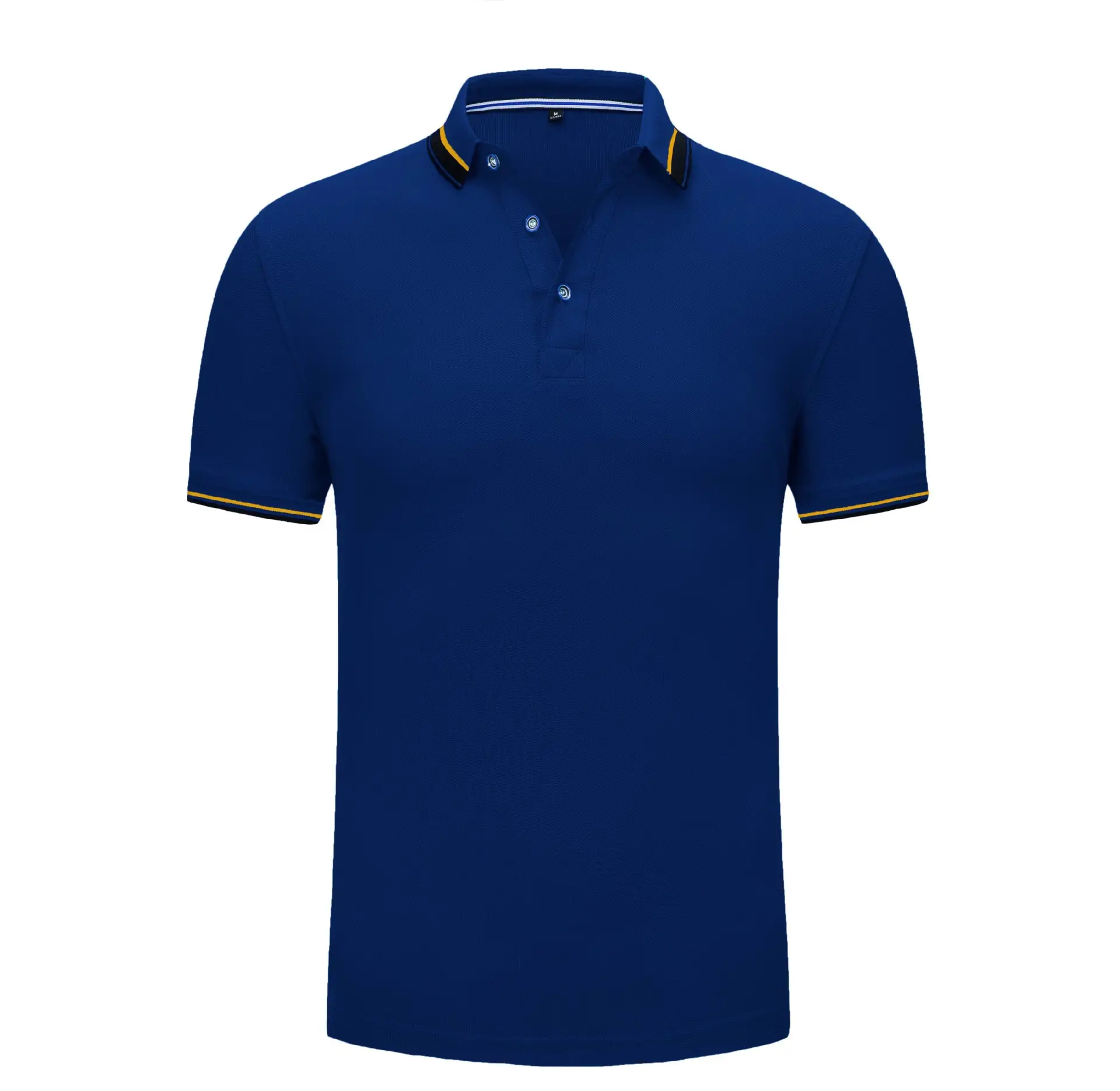Men Grey Polo Shirt with Logo Print Lapels - Image 11