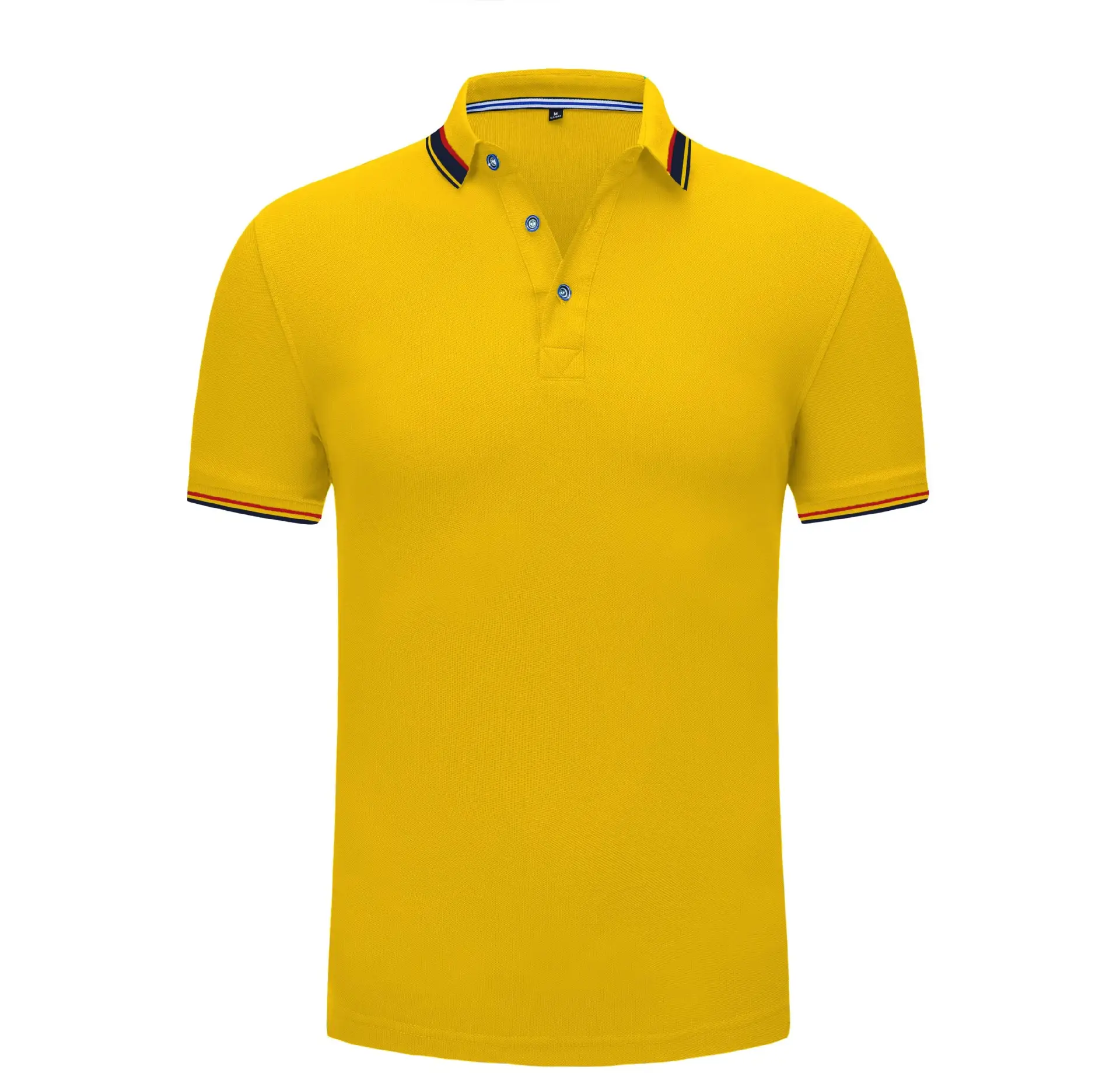 Men Grey Polo Shirt with Logo Print Lapels - Image 6