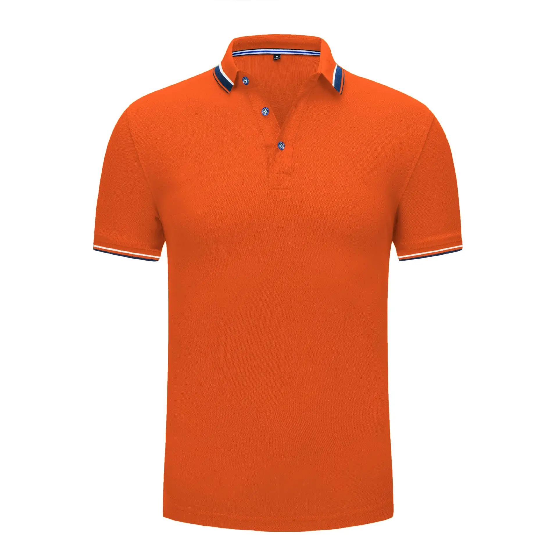 Men Grey Polo Shirt with Logo Print Lapels - Image 7