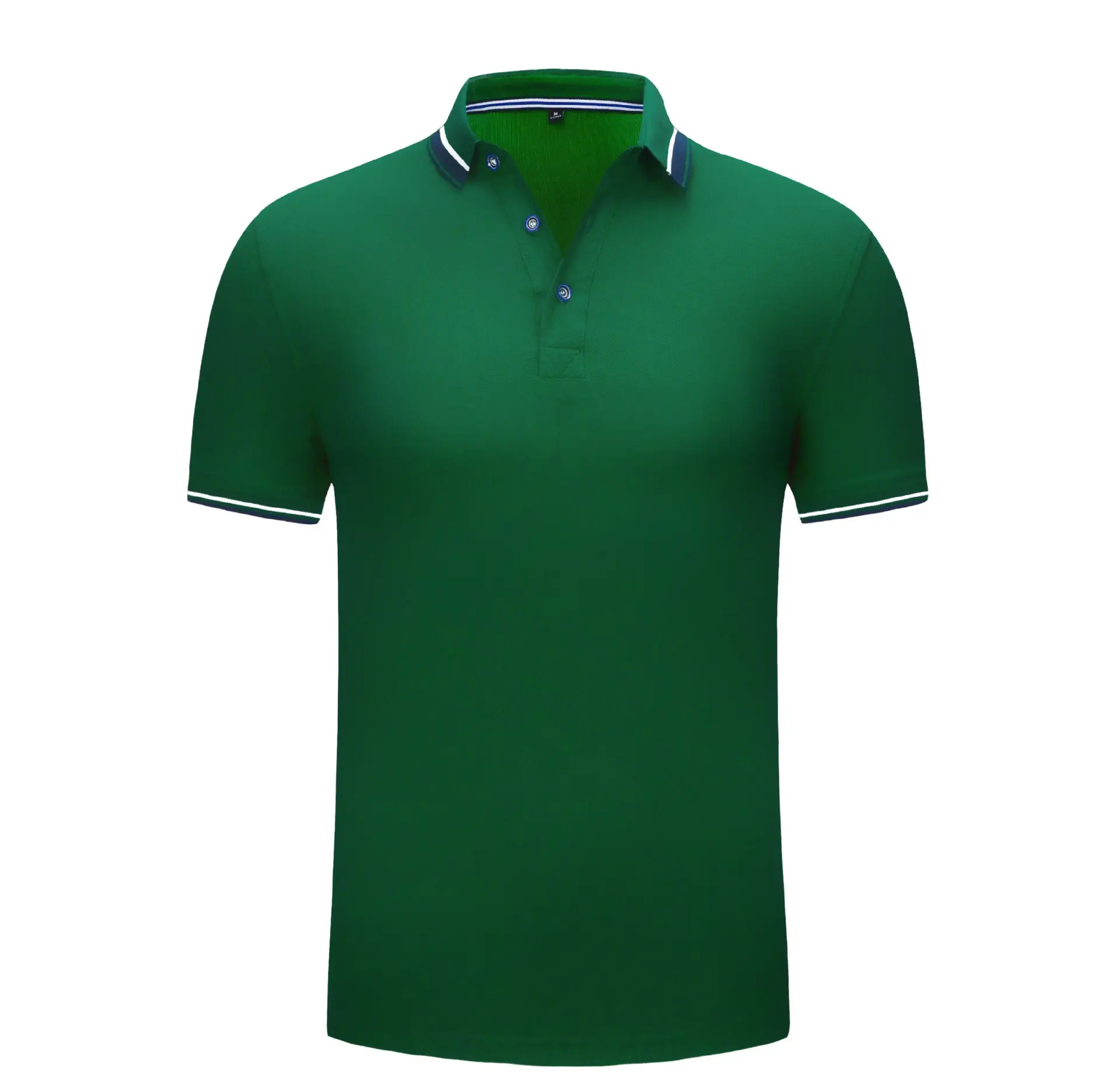 Men Grey Polo Shirt with Logo Print Lapels - Image 9